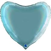 36" Сердце Лазурно-голубой голография / Grabo 360P02RHTS